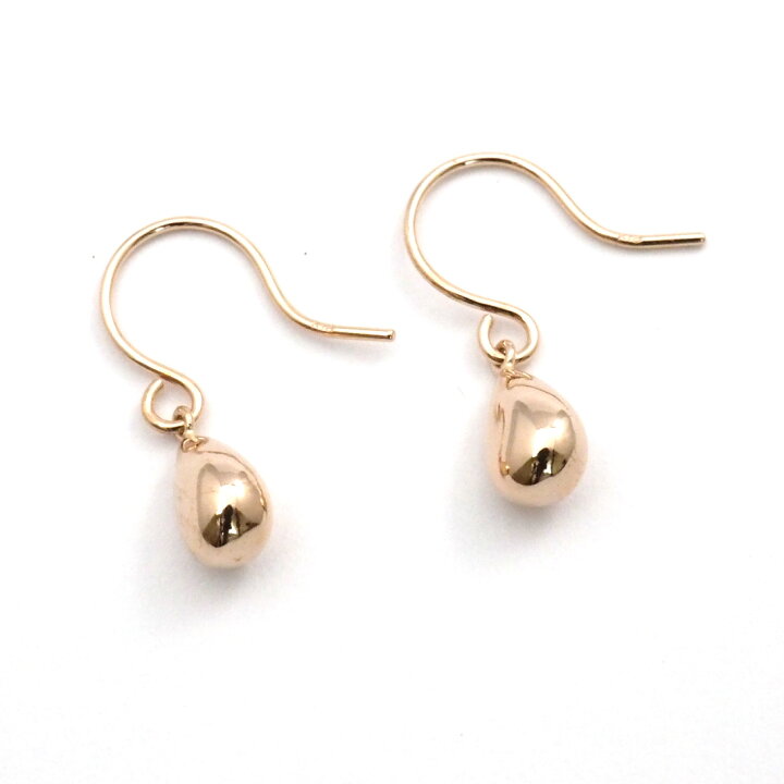 楽天市場】18金 ピアス ドロップ 18k k18 雫 フック 揺れる 18金ピアス 