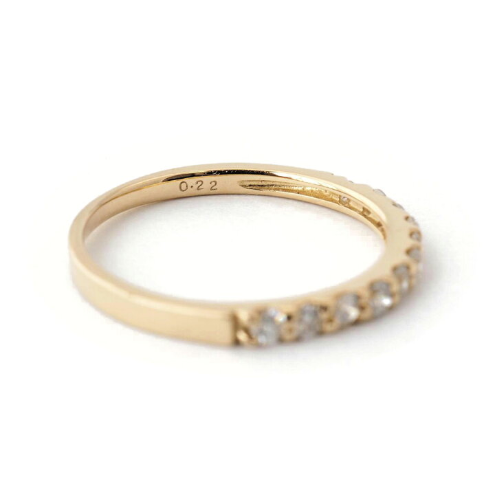 楽天市場】リング ダイヤモンド k18 18金 18k ダイヤ 0.22ct ハーフ 