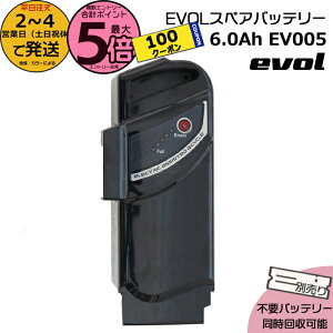 �y100�~�N�[�|���撅&�|�C���g5�{�G���g���[�v�z��2�`4�c�Ɠ�������EV005 evol��p �X�y�A�o�b�e���[ �d���A�V�X�g���]�ԃo�b�e���[ �V�i �����i ���`�E���C�I���o�b�e���[ 36V 6.0Ah �d�C�p�i��