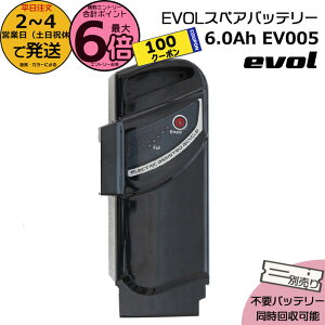 �y100�~�N�[�|��&15���̓|�C���g�ő�6�{�G���g���[�v�z��2�`4�c�Ɠ�������EV005 evol��p �X�y�A�o�b�e���[ �d���A�V�X�g���]�ԃo�b�e���[ �V�i �����i ���`�E���C�I���o�b�e���[ 36V 6.0Ah �d�C
