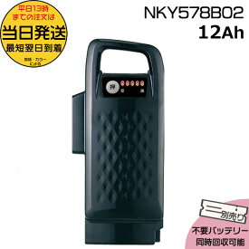 ＊当日発送 平日13時迄注文分＊NKY578B02 ブラック 12Ah 新品 純正品 パナソニック Panasonic リチウムイオンバッテリー 電動自転車 電動アシスト 電気用品安全法特定電気用品PSEマーク取得商品 op