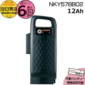 【ポイント最大6倍エントリー要】＊当日発送 平日13時迄注文分＊ NKY578B02 ブラック 12Ah 新品 純正品 パナソニック Panasonic リチウムイオンバッテリー 電動自転車 電動アシスト 電気用品安全法特定電気用品PSEマーク取得商品 op