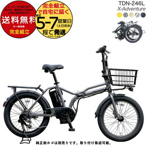 メーカー直送送料無料※一部地域 電動アシスト折りたたみ自転車 TDN-246L ペルテック 20インチ 8.5Ah 電動アシスト自転車 電動自転車 折り畳み フォールディングバイク 電動 自転車 エックス-ア