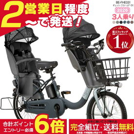 【2000円クーポン＆最大6倍】【送料無料 ※一部地域限定 ギュット・クルーム F・EX BE-FHE031 3人乗りセット 押し歩きラクイック パナソニック 16Ah ギュット 電動アシスト自転車 電動自転車 子乗せ自転車 3人乗り 前子供乗せ NCD522S 防犯登録無料