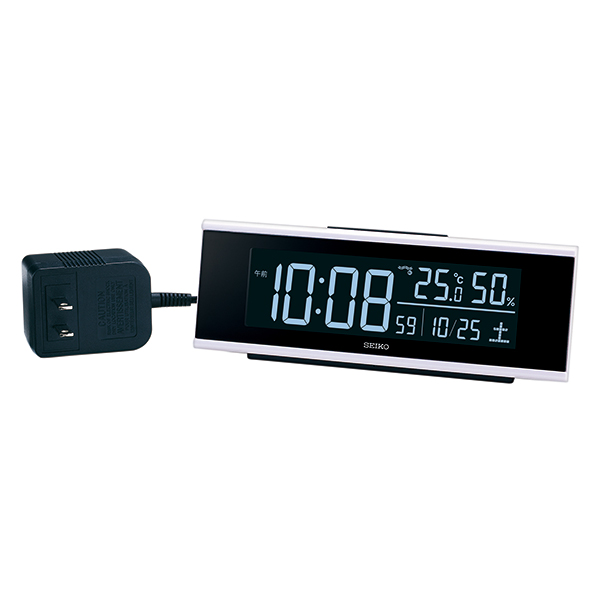 お取り寄せ DL307W デジタル電波置時計 SEIKO セイコー シリーズC3 置き時計 電波時計 電波置き時計 電波置時計 目覚まし時計