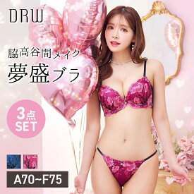 ディープマーベラスローズ育乳脇高ブラジャー&バック透けフルバック&Tバックショーツ