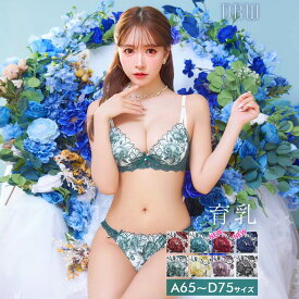 【11/8再販】ゴージャスフラワーパール 育乳脇高 ブラジャー&フルバックショーツ [三上悠亜着用]