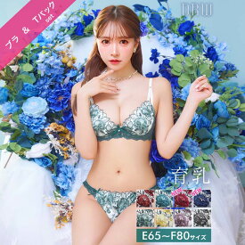 【11/8再販】[EFサイズ] ゴージャスフラワーパール育乳脇高ブラジャー&Tバックショーツ [三上悠亜着用]
