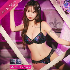 ルミナスシャドウブルームブラジャー&バック透けTバックショーツ