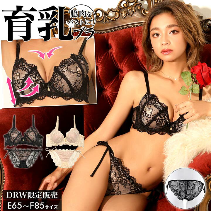 楽天市場 育乳ブラ セット ヌーディーレース 育乳脇高 ブラジャー 紐パン バック透け フルバック ショーツ 大きいサイズ 脇高ブラ セット 脇高ブラ ショーツ セット ブラ 脇肉 ブラ ショーツ セット 補正下着 下着 セット 下着専門 Drw楽天市場店