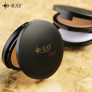 【楽天1位10冠】 パウダーファンデーション カバー力 ミネラル 【D-クリア ファンデーション 12g】パウダー 韓国コスメ ファンデ 送料無料 キープ力 崩れない テカリ 乾燥 よれ 毛穴 韓国 20代 30代 40代 50代 ケース 化粧崩れ SPF 15++相当/ D-RAY