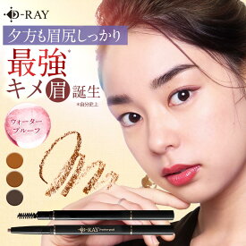 アイブロウ アイブロウペンシル 落ちない ウォータープルーフ ライトブラウン ブラウン ダークブラウン 【D- アイブロウ ペンシル】 ブラシ付 韓国コスメ