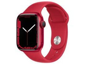 ★アップル / APPLE Apple Watch Series 7 GPS+Cellularモデル 41mm MKHV3J/A [(PRODUCT)REDスポーツバンド]【送料無料】