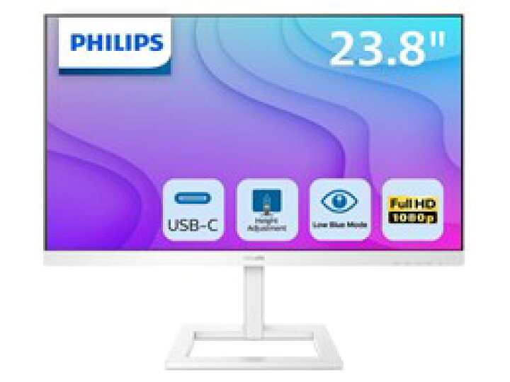 楽天市場】○PHILIPS / フィリップス 243E1EW/11 [23.8インチ ホワイト 