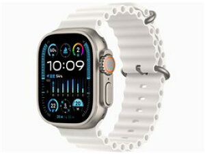 ���A�b�v�� / APPLE Apple Watch Ultra 2 GPS+Cellular���f�� 49mm MREJ3J/A [�z���C�g�I�[�V�����o���h]�y�X�}�[�g�E�H�b�`�E�E�F�A���u���[���z�y���������z