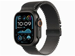 ���A�b�v�� / APPLE Apple Watch Ultra 2 GPS+Cellular���f�� 49mm MX5U3J/A [�u���b�N�E�u���b�N�`�^�j�E���~���l�[�[���[�v M]�y�X�}�[�g�E�H�b�`�E�E�F�A���u���[���z�y���������z