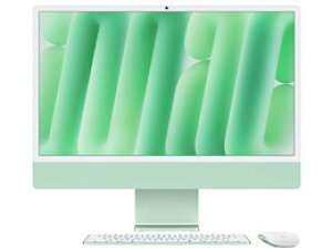 ���A�b�v�� / APPLE iMac 24�C���` Retina 4.5K�f�B�X�v���C���f�� M4�`�b�v 8�R�AGPU 256GB SSD 16GB������ MWUE3J/A [�O���[��]�yMac �f�X�N�g�b�v�z�y���������z