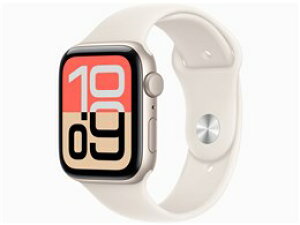 ���A�b�v�� / APPLE Apple Watch SE 3 GPS���f�� 44mm MEHG4J/A [�X�^�[���C�g�X�|�[�c�o���h S/M]�y�X�}�[�g�E�H�b�`�E�E�F�A���u���[���z�y���������z