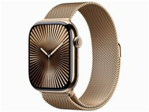 ��Apple Watch Series 10 GPS+Cellular���f�� 46mm MX003J/A [�S�[���h�`�^�j�E���P�[�X�E�S�[���h�~���l�[�[���[�v M/L]�y�X�}�[�g�E�H�b�`�E�E�F�A���u���[���z�y���������z