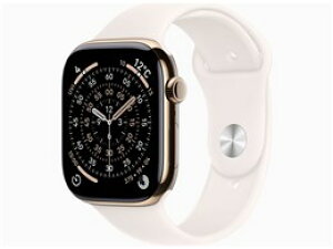 ���A�b�v��/Apple Watch Series 11 GPS+Cellular���f�� 46mm MFD64J/A [�S�[���h�`�^�j�E���P�[�X�E���C�g�u���b�V���X�|�[�c�o���h M/L]�y�X�}�[�g�E�H�b�`�E�E�F�A���u���[���z�y���������z
