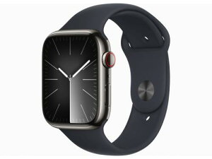 ��Apple Watch Series 9 GPS+Cellular���f�� 45mm MRMV3J/A [�O���t�@�C�g�X�e�����X�X�`�[���P�[�X/�~�b�h�i�C�g�X�|�[�c�o���h S/M]�y�X�}�[�g�E�H�b�`�E�E�F�A���u���[���z�y���������z