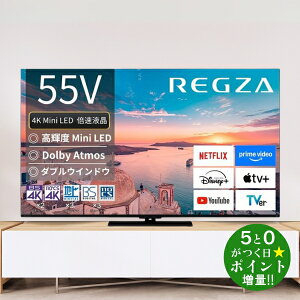 TSV REGZA NU 55Z770R ter 55V^ 4K`[i[ YouTubeΉ Mini LEDty]sz
