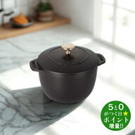ストウブ ご飯鍋 IH対応 炊飯器 16cm ラ ココット de GOHAN ブラック M staub【転送不可】