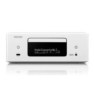 �f�m�� �l�b�g���[�NCD���V�[�o�[ �I�[���C������ �R���p�N�g Bluetooth RCD-N12-W �z���C�g DENON�y�]���s�z