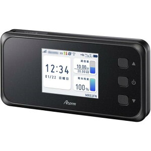 �G�k�C�[�V�[ Wi-Fi ���o�C�����[�^�[ 5G�Ή� SIM�t���[ Aterm PA-MR51FN NEC�y�]���s�z