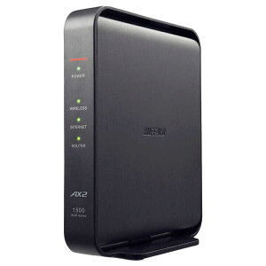 �o�b�t�@���[ Wi-Fi ���[�^�[ ����LAN Wi-Fi 6(11ax)�Ή� 1201+300Mbps AirStation WSR-1500AX2L �u���b�N BUFFALO�y�]���s�z