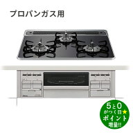 パロマ リプラ ガスコンロ プロパンガスLPG ビルトインガスコンロ 幅60cm PD-509WS-60CK-LP クリアパール…