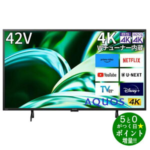SHARP V[v AQUOS F 4T-C42FL1 ter 42V^ 4K`[i[ YouTube/BluetoothΉy]sz