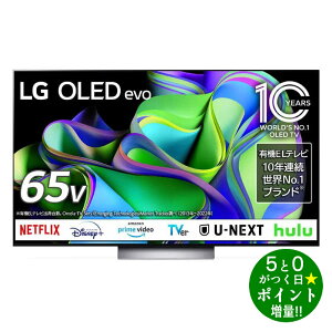 LG�G���N�g���j�N�X OLED65C3PJA �L�@EL�e���r 65V�^ 4K�`���[�i�[���� YouTube/Bluetooth�Ή��y�]���s�z