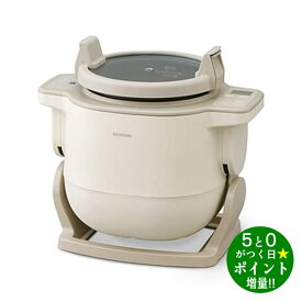◆最大3000円CP＋P3倍！！7/15◆アイリスオーヤマ 自動かくはん式調理機 電気調理鍋 CHEF DRUM DAC-IB2-C アイボリー IRIS【転送不可】