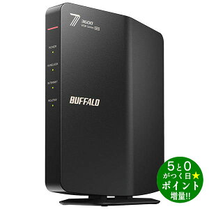 �o�b�t�@���[ Wi-Fi ����LAN���[�^�[ �f���A���o���h�Ή� AirStation WSR3600BE4P-BK �u���b�N BUFFALO�y�]���s�z