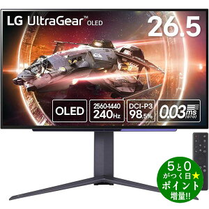 y9/25聚ő3000~OFFN[|zzzLGGNgjNX tfBXvC Q[~Oj^[ 26.5C` L@EL UltraGear OLED 27GS95QE-By]sz