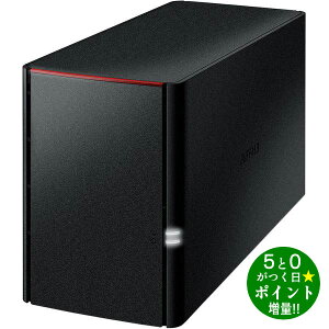 ���ő�3000�~CP�{P3�{�I�I6/10���o�b�t�@���[ �l�b�g���[�N�Ή�HDD 8TB RAID�@�\���� �����N�X�e�[�V���� LS220D0802G BUFFALO�y�]���s�z