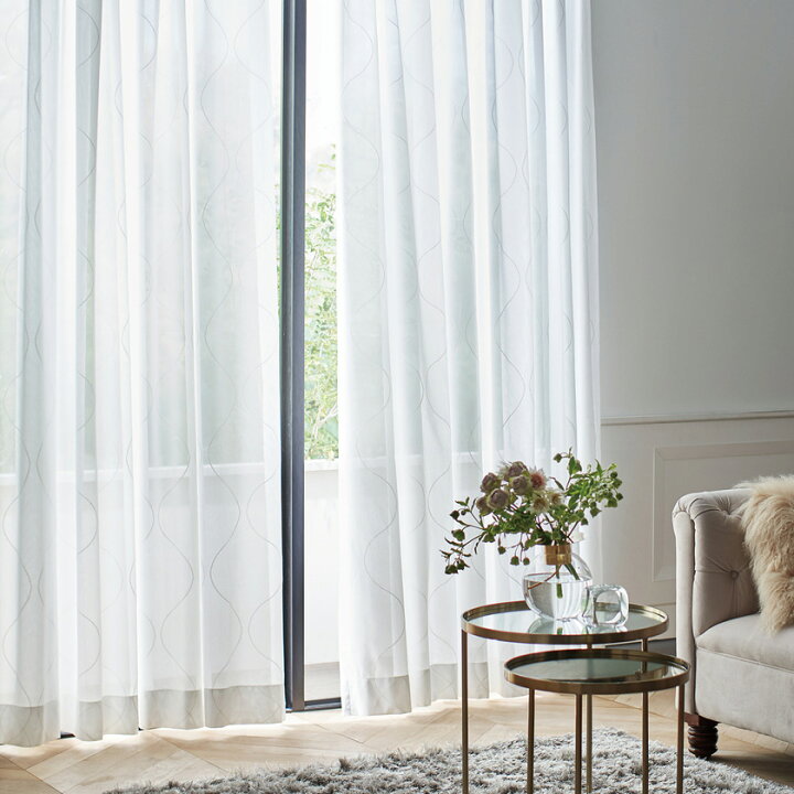 楽天市場 川島織物セルコン カーテン I M アイム レース スタンダード縫製 下部3ッ巻 フラット片開き Mシリーズ Me8543ウォッシャブル ミラー 製品幅719 864 製品高さ241 260cm インテリアクラブ