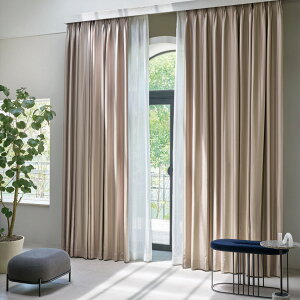 川島織物セルコン オーダーカーテン FELTA(フェルタ)▼スタンダード縫製 下部3ッ巻(100mm) ウエイトバー付属 ドレープ(厚地)カーテン フラット 片開き▼FT7389〜7391 防炎 ウォッシャブル【製品幅7