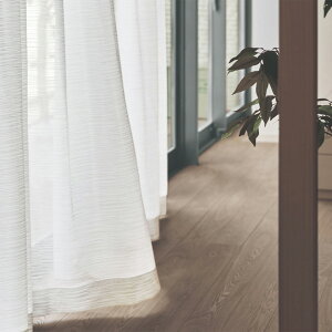 川島織物セルコン オーダーカーテン FELTA(フェルタ)▼ソフトウェーブ縫製(形態安定加工) 下部3ッ巻(100mm) レースカーテン 約1.5倍ヒダ 両開き▼FT7537 防炎 ウォッシャブル【製品幅4巾 3010〜4000×