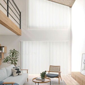 タテ型ブラインド▼アルペジオ 生地名:NBグラス遮熱 標準タイプ シングルスタイル 100mm バトン式 バランスウェイト:標準・カバー▼ニチベイ A8899〜8901【製品幅1205〜1600×製品高さ2510〜3000mm