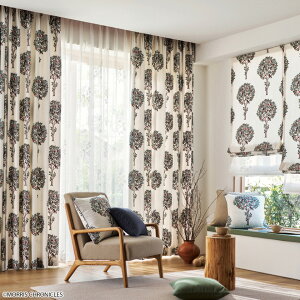 �T���Q�c���X�g�����O�X �I�[�_�[�J�[�e�� SS�d�l(�X�^���_�[�h) ��2�{�q�_(�{�D��) ��:�ܕԂ���SC7431 �h���[�v MORRIS CHRONICLES KELMSCOTT TREE(DRAPE)�y�J�[�e����4450�`5080×�J�������@1410�`1600mm�z