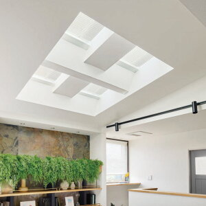 ヨコ型アルミブラインド▼ホームタコス シルキー 天窓▼タチカワブラインド リモコン酸化チタン+遮熱スラット T-6124〜6576【製品幅1205〜1400×製品高さ1410〜1600mm】