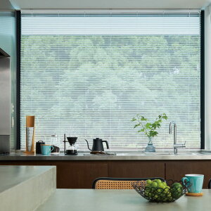 ヨコ型アルミブラインド▼シルキーカーテン▼タチカワブラインド ワンポール操作、ポール操作酸化チタン+遮熱スラット T-6124〜6576【製品幅1205〜1400×製品高さ1410〜1600mm】