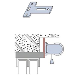 【ロールスクリーン本体と同時購入用】タチカワブラインド ラルク用 オプション 部品▼オプションブラケット 取付補助金具 Cタイプ 2個入り▼