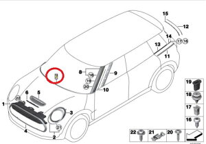 BMW MINI(r[G_u[ ~j) GWt[h[ i Vi F54 51137444535