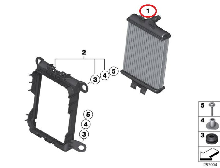 楽天市場】BMW 補助ラジエター 純正品 新品 1シリーズ F20 F21 2 
