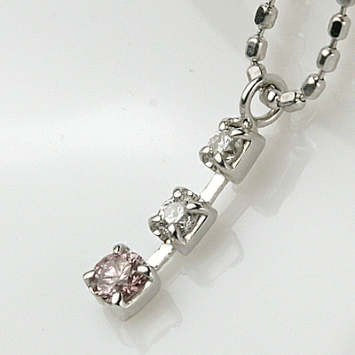 楽天市場】K18WGピンクダイヤPDN 0.04ct 0.04ct ピンク ダイヤモンド 