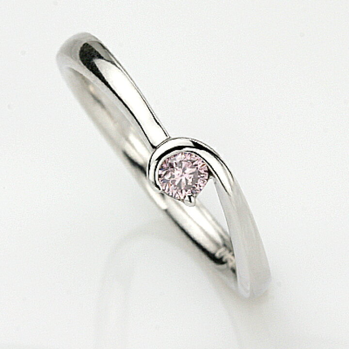 楽天市場】K18WGピンクダイヤリング 0.10ct : ダイヤモンドワールド