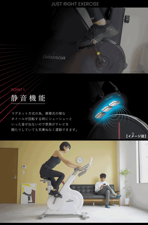 楽天市場】【アウトレット品】スピンバイク マグネット 静音